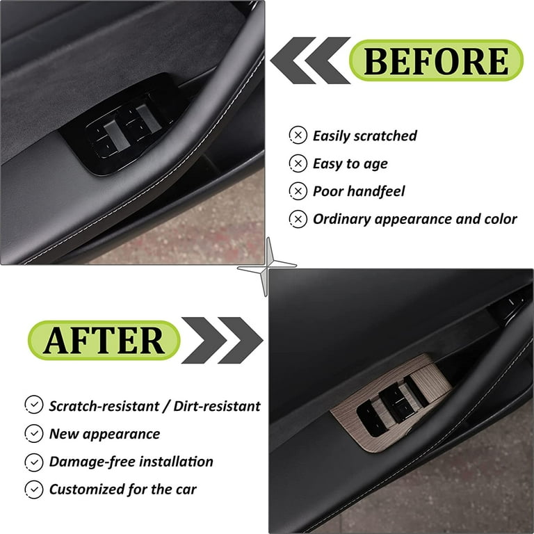 4Pcs for Dodge Ram 1500 2019 2020 2021 Car Interior Mouldings