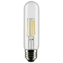Satco 5.5 Watt T10 LED - Clear - Medium Base - 5000K - 450 Lumens - 120 Volt - 2-Pack