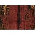 thumbnail image 1 of Ahgly Company Indoor Rectangle Abstract Brown Modern Area Rugs, 6' x 9', 1 of 4