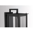 thumbnail image 5 of Capital Lighting 934642BK-GL Hunt 1 Light Outdoor Wall Light, Black, 5 of 6