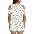 thumbnail image 7 of Nmnitkp Womens Tops Boasting V Neck Cold-Shoulder Design Along With Short Sleeve Tops in Versatile Colors for Off the Shoulder Tops for Women Daily Style & Womens Blouses, 7 of 7