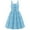 Blue, variant on Girls Casual Tiered Dress Summer Vacation Sleeveless Dresses for Girl Ruffle Aline Dress Kids Travel Trendy Outfits, Hot Pink, 3 Years