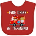 thumbnail image 3 of Inktastic Future Fire Chief in Training Boys or Girls Baby Bib, 3 of 4