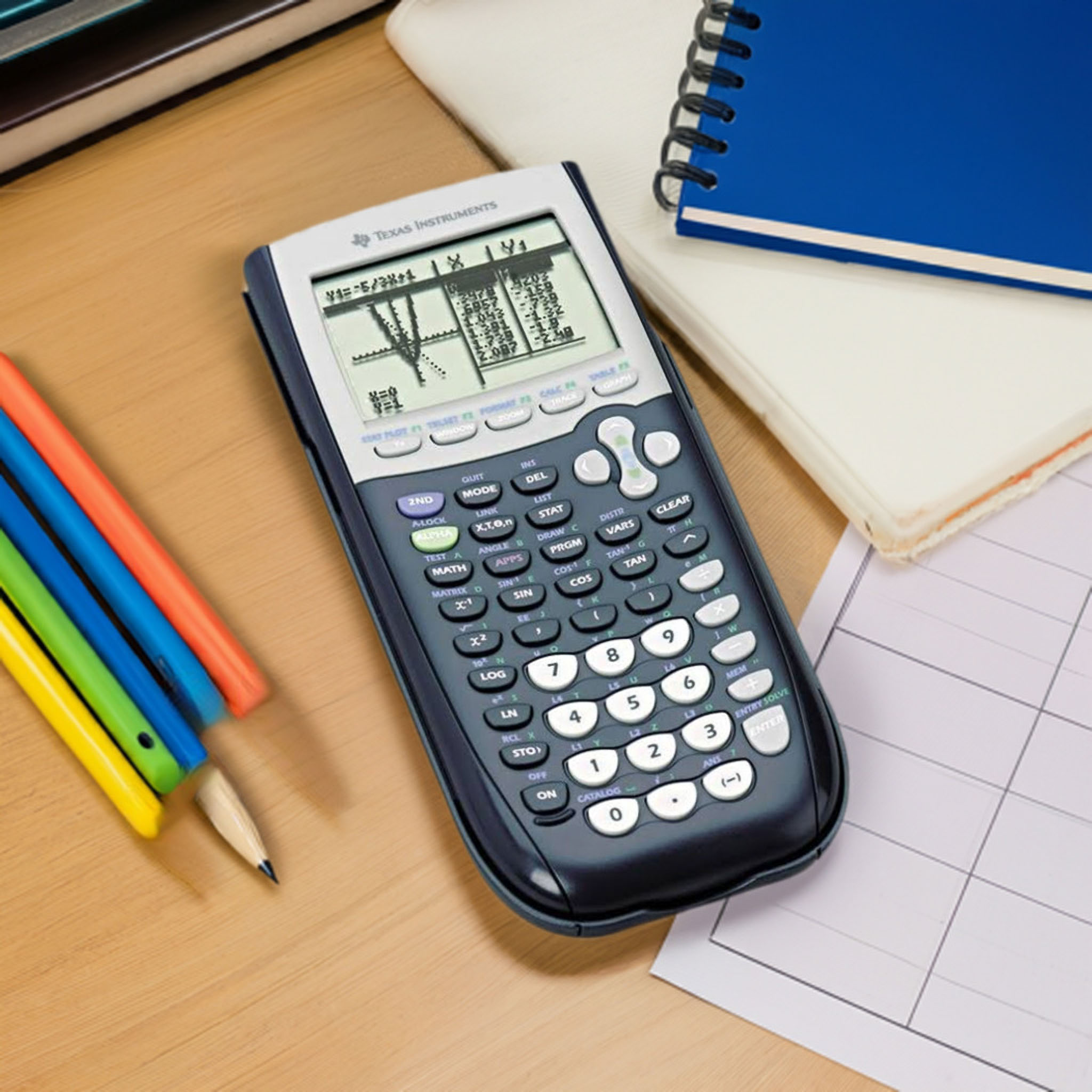 Pre-Owned Texas Instruments TI-84 Plus Graphing Calculator, Interactive Geometry, High School and College