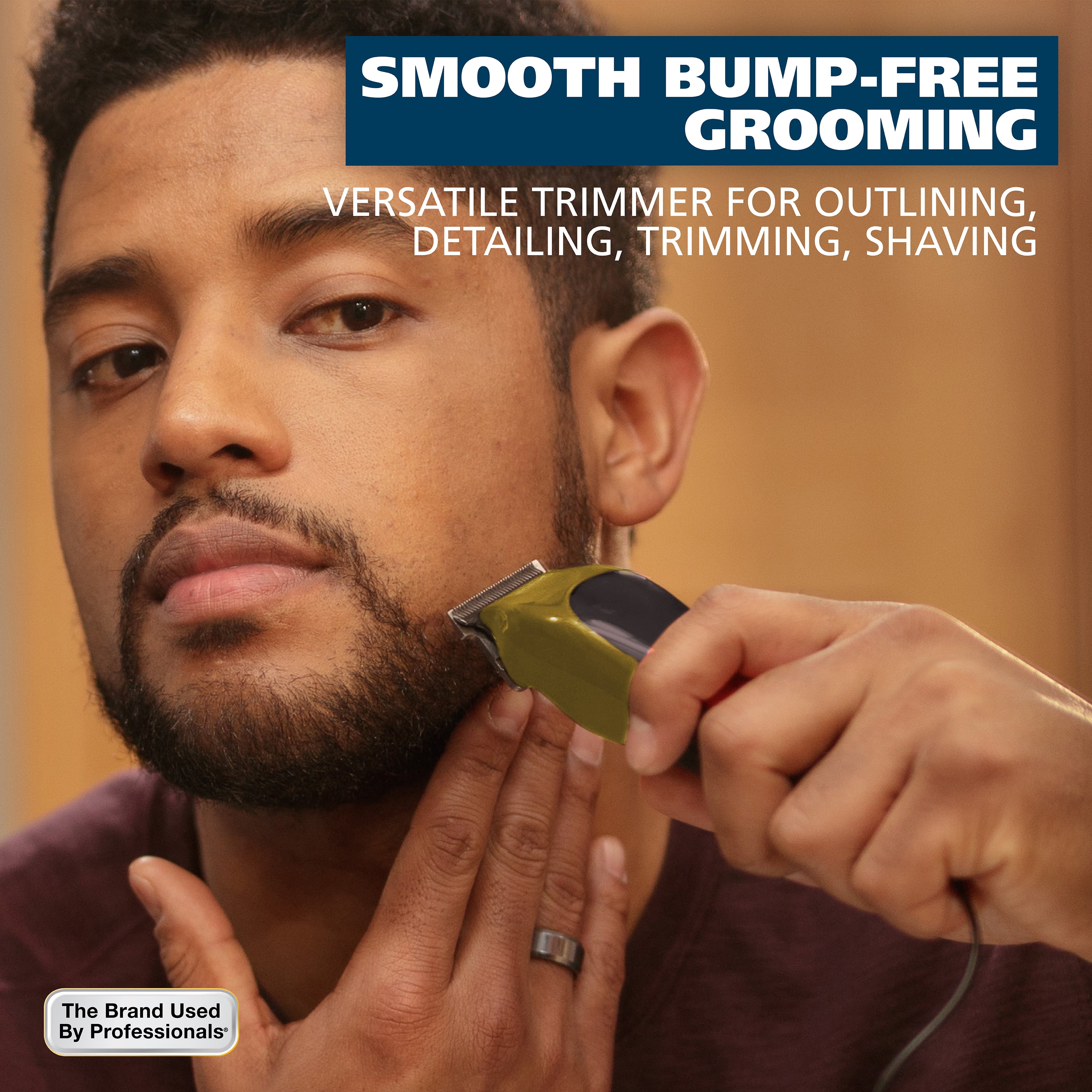 Wahl Clipper T-Pro Corded Trimmer - Trim, Detail, Fade, Outline and Shave for Men