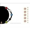 Tokens Playmat - White w/Black New