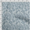 thumbnail image 3 of Soimoi Sea Shell Print, Silk Fabric, Decor Sewing Fabric by The Yard 42 Inch Wide,Decorative Fabric for Shirts Suits Ties, Dusty Blue, 3 of 5