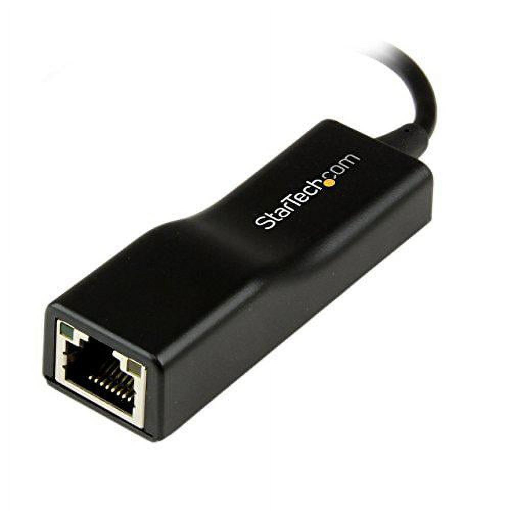 StarTech.com USB 2.0 to 10/100 Mbps Ethernet Network Adapter Dongle - USB Network Adapter - USB 2.0 Fast Ethernet Adapter - USB NIC (USB2100), Black - image 2 of 3