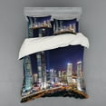 thumbnail image 2 of Ambesonne Urban Bedding Set 3 Pcs, Skyline of Modern City, Twin, Multicolor, 2 of 3