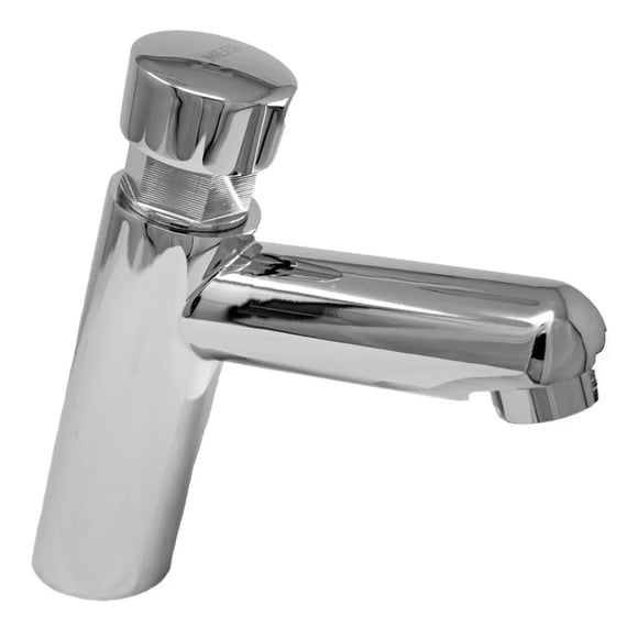LLAVE TEMPORIZADORA CROMADA PARA LAVABO MEER MZM1004