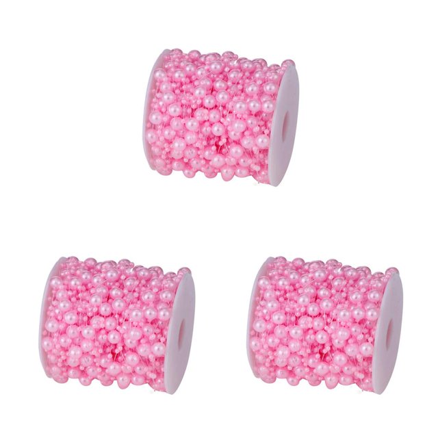 Billuyoard Bead Garland 3mm Hanging Decorations DIY Beads Roll 30 Pearl Strands Christmas Exquisite Tree Plastics Meters Embellishments Type1 NO1