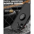 thumbnail image 3 of [PST] Samsung Galaxy A35 5G Ring Case, Anti-Drop Rubberized Hybrid Magnetic Kickstand Case with Ring Stand, 3 of 5