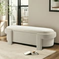 thumbnail image 2 of Large Versatile Storage Ottoman Bench, Upholstered Ottoman End of Bed Bench Seat,Modern Bed End Bench for Any Room, Beige, 2 of 7