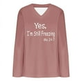 thumbnail image 4 of Birdeem Mode Femme Manches Longues Col Rond Blouse Imprimée Chandail Décontracté Hauts Manches Longues, 4 of 12