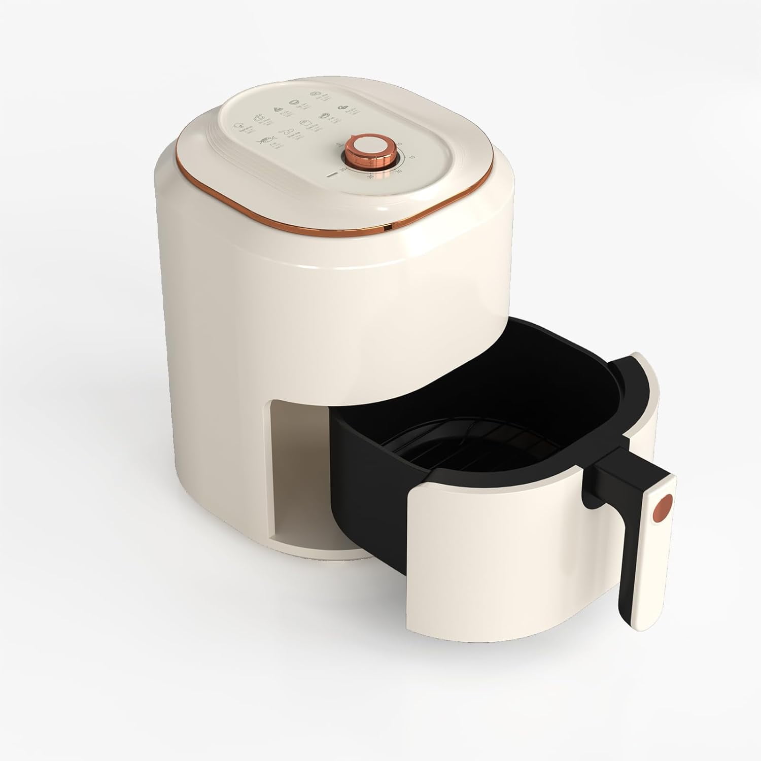 Smart Compact 7.5L Oil-Free Electric Air Fryer with Timer & Temp Control, Dishwasher-Safe, Fit for 2-4 People