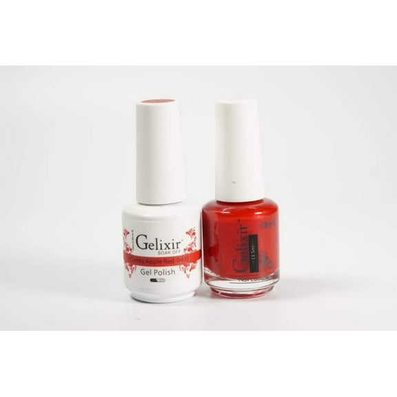 Gelixir Nail Polish Gel  Matching Lacquer Candy Apple Red 1 PK #043