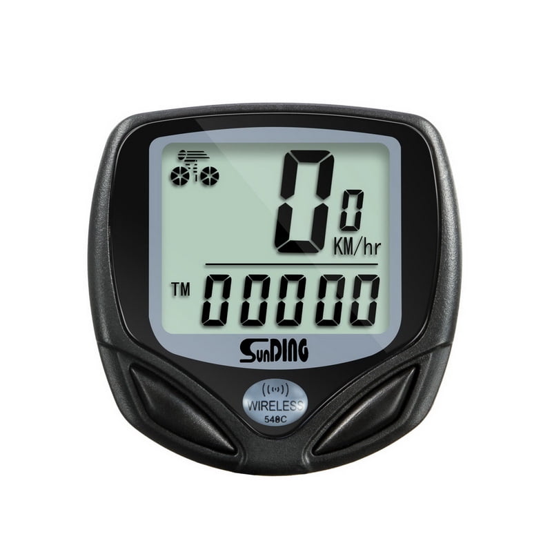 Ordinateur de Vélo sans Fil Étanche Compteur de Vitesse Odomètre Ecran LCD 
