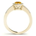 thumbnail image 7 of 1.40 Ct Diamond &amp; Pear Shaped Citrine Engagement/Wedding Ring - 10K Gold, 7 of 7