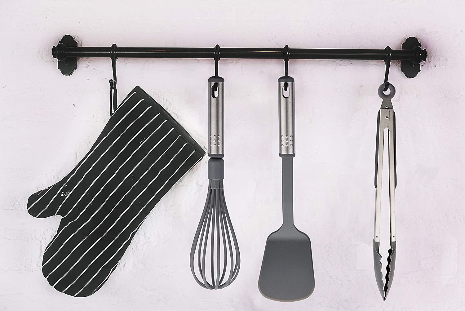 23 Nylon Kitchen Utensils & Stainless Steel Cooking Utensils Set Grey - Lux  Decor Collection : Target