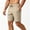 (Fashion 46)Khaki, variant on Aimik Men's Athletic Drawstring Shorts Side Zipper Pockets Stretch Fabric Summer Sports Shorts for Gym Workout