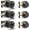 Matte Black, variant on 3 Pack Keyed Entry Door Knob and Single Cylinder Deadbolt Combination Set in Satin Nickel, Exterior Door Knob with Deadbolt, Keyed Alike Door Lock Sets Deadbolt Combo