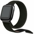 thumbnail image 2 of GoldCherry For Fitbit Versa 2/Versa/Lite/Special Replacement Quick Release Nylon Lightweight Breathable Replacement Sport Loop Strap for Men/Women(Black), 2 of 7