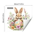 thumbnail image 3 of Hometravel Easter Bunny Egg Butterfly Window Clings, Removable Electrostatic Stickers for Holiday Decor, Festive Spring Window Decals for Glass, Colorful Cling Film for Home and Party, 3 of 6