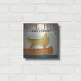 thumbnail image 3 of Luxe Metal Art 'Golden Dog Canoe Co Right Facing' by Ryan Fowler, Metal Wall Art, 12"x12", 3 of 8
