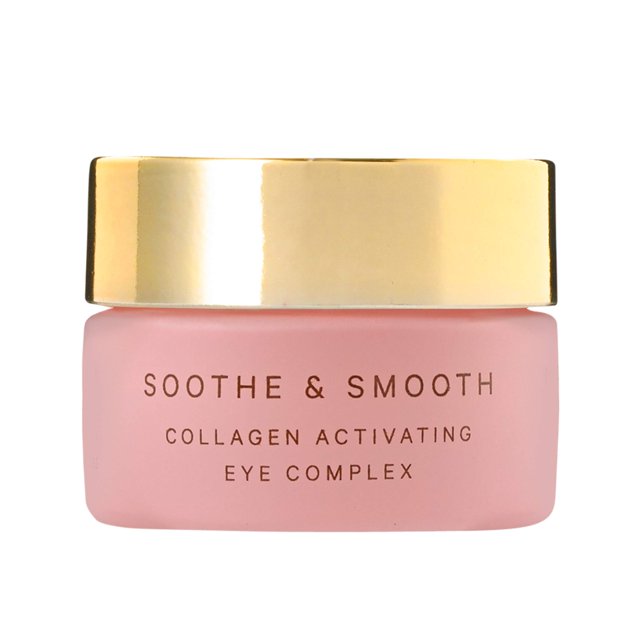 MZ SKIN Soothe & Smooth Eye Cream Tratamiento hidratante complejo con tripéptidos, ácido hialurónico y ceramidas para combatir las arrugas y las ojeras, 0.47 fl oz