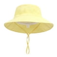 thumbnail image 4 of Youmylove Toddler Baby Sun Hat Boys Girls Bucket Hat For Kids Sun Protective Child Summer Beach Hats Baby Outdoor Play Sunhats 2-6 Years, 4 of 4