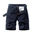 thumbnail image 1 of Diufon Men's Athletic Shorts Cotton Button Waisted Outdoor Sport Shorts Spring Summer Hiking Shorts with Pockets, 1 of 3