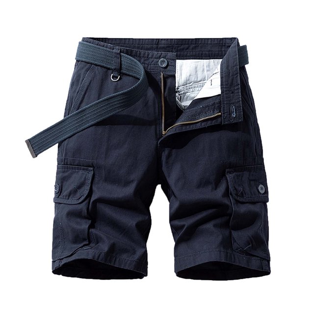 Diufon Men's Athletic Shorts Cotton Button Waisted Outdoor Sport Shorts Spring Summer Hiking Shorts with Pockets