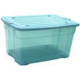 thumbnail image 2 of 16 Gallon Rolling Bin Storage Organizer, 2 of 2