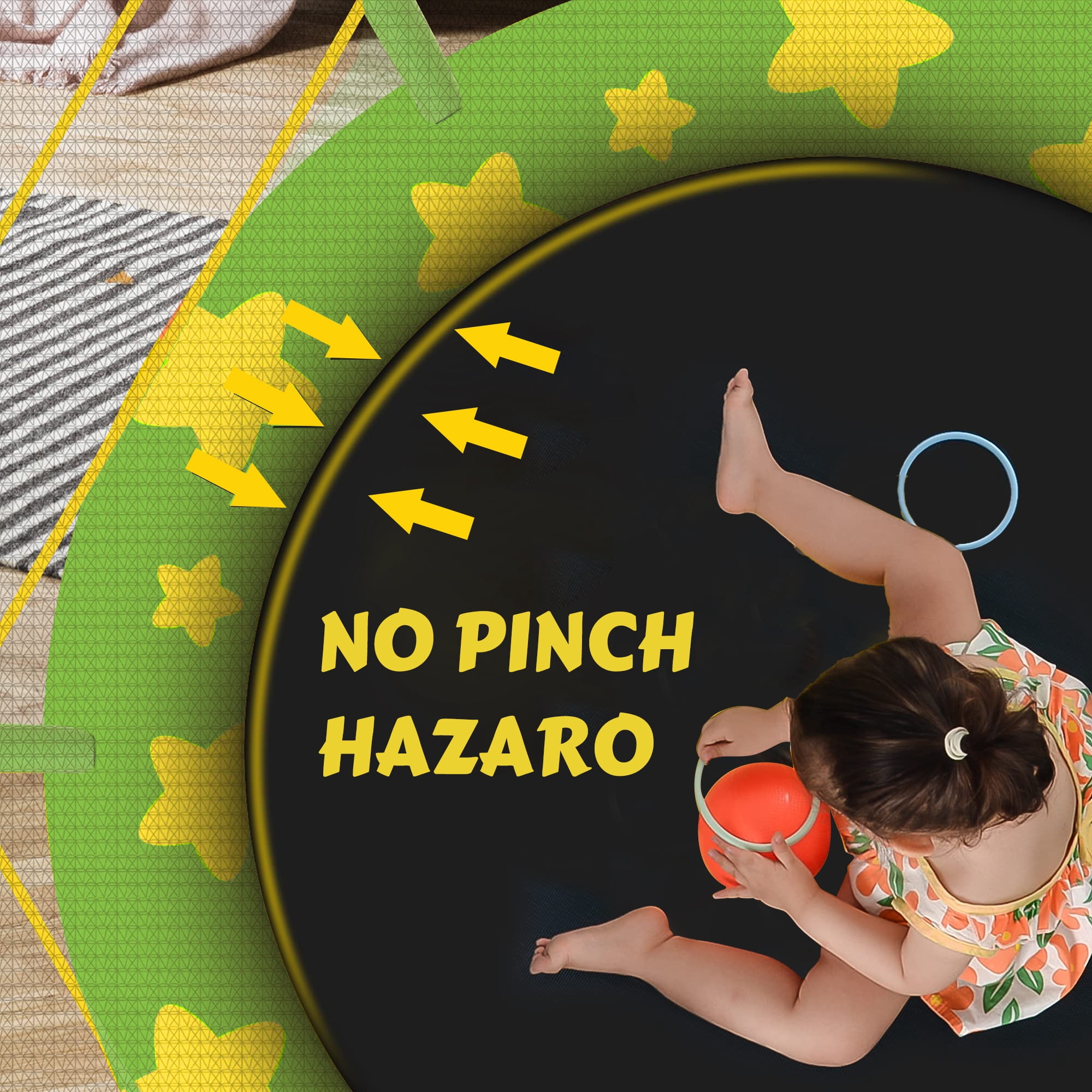 Seizeen Trampoline for Kids - 4.5FT Outdoor Trampoline with Enclosure, Round Mini Small Trampoline for Toddler Indoor Outdoor, As Christmas, Children's Day, Birthday Gifts