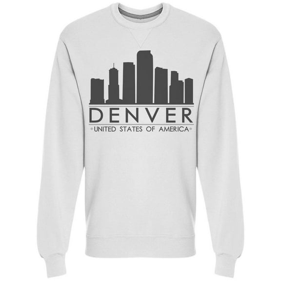 Denver Silhouette City Sweatshirt Men -Image by Shutterstock, Male Small