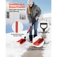 thumbnail image 5 of KFFKFF Foldable Snow Shovel for Driveways, 9 in Blade with D-shaped Handle, Adjustable Length 36-40 in, Lightweight Aluminum Alloy Tool for Snow Removal, Ideal for Gardens, Cars, and Camping, 5 of 9
