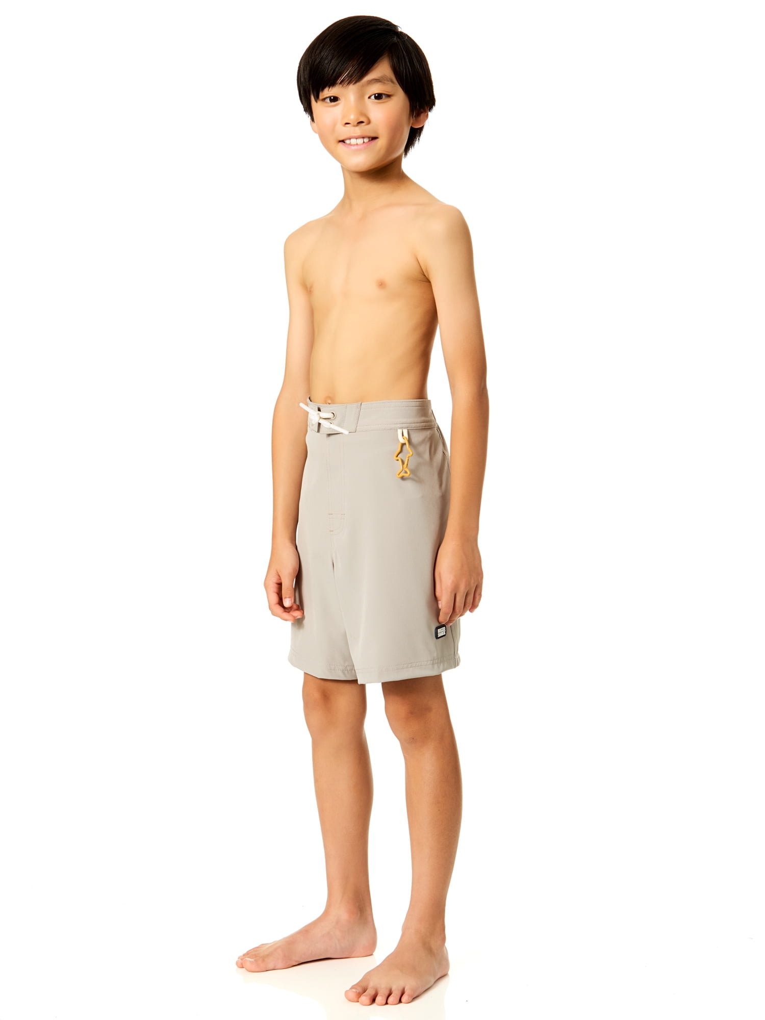 Rugged Shark Boys 6" Inseam Swim Trunks, Sizes 4-18
