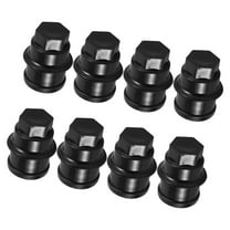 unbranded  8 Pcs Wheel Center Caps Universal Lug Nut Cover Replacement Car Covers Black