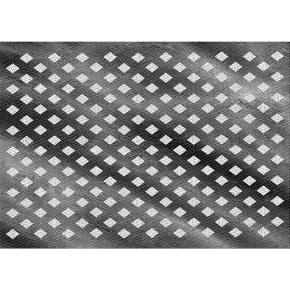 Ahgly Company Indoor Rectangle Patterned Dark Gray Area Rugs, 7' x 10'