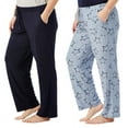 thumbnail image 5 of Lucky Brand Women's 2-Pack Lightweight Ultra Soft Star Print Relaxed Fit Lounge Pj Pants, 5 of 5