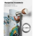 thumbnail image 6 of nqOlkjepod Outdoor Curtains for Patio Waterproof, Colorful Cow Outdoor Privacy Panels Grommet, Rustic Vintage Abstract Oil Painting Art Blackout Outside Curtains for Porch/Cabana 54"x95", 2 Panels, 6 of 8