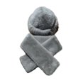 thumbnail image 4 of Sombrero de pescador con bufanda: un sombrero moderno y cómodo para excursiones de senderismo al aire libre. gris claro, 4 of 9