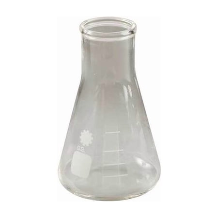 Lab Safety Supply Flask Erlenmeyer Glass 250mL PK12 5YHN3