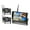 Monitor and 4Camera, variant on AHD 9 Inch Wireless Car Monitor 4ch Quad DVR Dash Monitors Display IPS Screen Video Recorder Truck Wifi Backup Vehicle Camera ,Flexible Double Bracket Installation