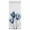 Blue, variant on Tulip Black White Door Curtains for Door Window, French Sidelight Front Back Door Curtains With Tieback, Spring Floral Botanical Bloom Kitchen Rod Pocket Drapes Panel, 54"x40"