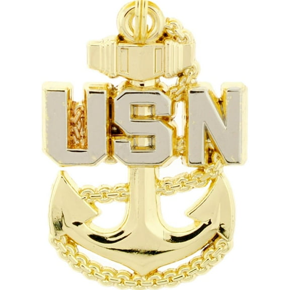 Eagle Emblems KC2157 Key Ring - USN Anchor - Bright-Shine - 1.63 in.