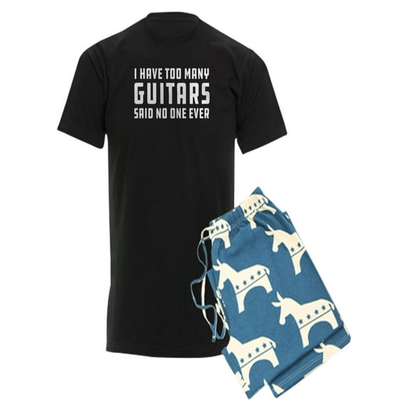 CafePress - I Have Too Many Guitars - Men's Dark Pajamas