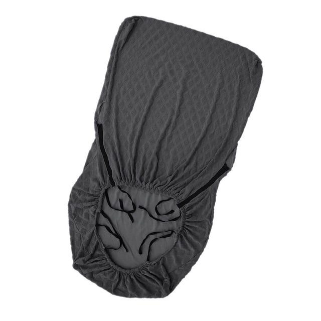 Wood Arm Chair Cover Elastic Polyester Spandex Jacquard Chair Cover Accessory stylish decor Dark Grey