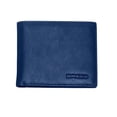 thumbnail image 1 of Cartera BREED Locke de piel auténtica con doble pliegue, azul marino, 1 of 4
