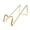 Golden, variant on KGJQ 2Pcs Wine Bottle Holder for Countertop, Modern Iron Wine Rack Stand with Triangle Support, Tilted Single Bottle Display for Home Bar Kitchen